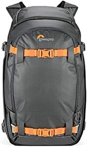 Lowepro Whistler 450 AW II, 4-Season Camera Backpack with Recycled Fabrics, All Weather Cover, Camera Bag for Professional Use, Fits 15” Laptop, Insert Pads, Pro Mirrorless or DSLR Camera Case, Grey