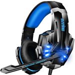 Ozeino Gaming Headset for Ps4 Ps5 3D Surround Sound Noise Cancelling Headphones with Microphone for PC Xbox One Switch with LED Light