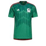 adidas Men's Mexico 22 Home Football Jersey, Green, S