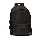 Adept Dmas Laptop Backpack Double Compartment 15.6" Black 31 x 44 x 15 cm Polyester and PU, Black/White, Laptop Backpack Double Compartment