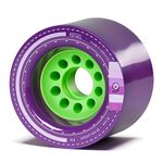 Orangatang Kegel 80 mm 83a Downhill Longboard Skateboard Cruising Wheels (Purple, Set of 4)