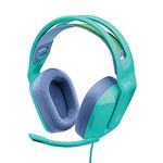 Logitech G335 Wired Gaming Headset, with Microphone, 3.5mm Audio Jack, Comfortable Memory Foam Earpads, Lightweight, Compatible with PC, PlayStation, Xbox, Nintendo Switch - Mint