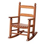 B&Z KD-20N Classic Wooden Child's Porch Chair Rocking Rocker Natural Oak Ages 4-8