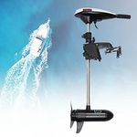 12V 45lbs 552W Propeller Marine Electric Boat Outboard Motor Canoe Dinghy Motor, Electric Trolling Motor, Outboard Motor Inflatable Fishing Boat Engine