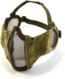 ChayWillow Tactical V14 Steel Mesh Half Face Mask Camouflage