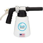 SudMagic Foam Cannon for Garden Water Hose - Car Wash Foam Gun Soap Foaming Sprayer Nozzle Kit - Assembled in USA Black