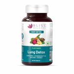 Bliss Welness Lung Detox,Curcumin Stinging Nettle Arjuna Vasaka Beetroot Punerneva Trikatu Kateri Echinecea Piperine,Repair Pollution Damage Cleanse Respiratory Support Tar-60 Vegetarian Tablets