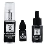 Professional Eyelash Extension Kit | Lash Primer, Waterproof Glue, Ultra Lash Bonder | 40+ Days Long-Lasting, Oilproof & Flawless Lashes