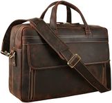 TIDING Vintage Leather Briefcase 17