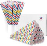 Premium Cotton Candy Cones 100 Pack Sprinkles Theme - Candy Park Multicolor Cotton Candy Sticks for Cotton Candy Machines - Celebrations & Party Supplies