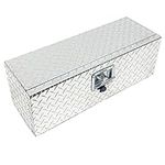 Maypole Aluminium Toolbox 660x230x235mm 26x9x9 Inches Robust Checkerplate Storage for Trailer Under Body and Chassis