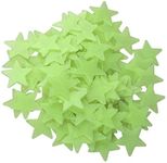 god & god's Luminous 3D Glow in The Dark Stars - Glow Stars Stickers for Ceiling, Adhesive 100pcs 3D Glowing Stars for Starry Sky,Wall Decals for Home Decoration-02