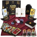 Wyspell Classic Tarot Kit - Tarot Cards Set for Beginners with Guide Book
