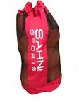 Sahni Sports Premium Football Carry Bag (for 8-10 Balls Size 5) Red Color