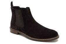 Thomas Crick Men's 'Bateman' Formal Chelsea Boots, Classic, Comfortable and Stylish Boots for Any Occasion, Made with Leather (Black/Black Suede/Tan Suede/Tan)