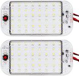 12V LED RV Lights with ON/Off Switch - 5W Daylight 500LM, Interior Lighting for RV Van Trailer Camper Boat - Pack of 2