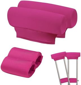 SPRING SEAON Underarm Crutches Padding Crutch Pads for Armpits and Hand Grips Padding for Crutches Crutch Covers Cushions Crutches Accessories (Rose Red1)