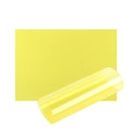 Acetate Sheets A3 OHP Sheet Colour Acetate Clear Film Plastic Light Filter Gel Reading Aid Thick 100 Micron Reading Aid (A3 Size - Yellow - 3 Sheets)