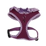 Puppia Vivien Dog Harness Over-The-Head All Season Cute No Pull No Choke Walking Training Adjustable for Small Dog, Purple, X-Small