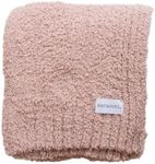 SARANONI Bamboni Luxury Baby Blanket | Plush Blanket for Infant Boys & Girls | Receiving Blanket 30” x 40” | Soft Pink