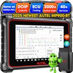 Autel MaxiPRO MP900BT Diagnostic Tool: 2025 MP900-BT V2.0 ECU Coding Bidirectional Scanner, Up of MP900E MP900E KIT MP808S MP808BT PRO DS808 MS906BT, DoIP/CAN FD, VIN/License Scan, 40+ Resets, OS11