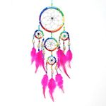 BRILLIANT GIFTS SILVER WEB RAINBOW DREAMCATCHER DREAM CATCHER