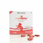 Menoplay's Menopause Care Tablet | Nutraceutical Menopause Supplement for 40+ Women | Helps in Symptoms like Hormonal Balance, Hot Flashes, Night Sweats, Mood Swings & More - 30 Menopause Tablets