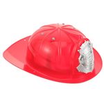 Totority Firefighter Hats for Kids, Plastic Toddler Soft Fireman Hat Fire Chief Helmet for Role Play Costume Party