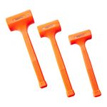 AmazonBasics Dead Blow Hammer Set - 3-piece (0.4, 0.9, and 1.3 kg)