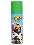 HOT LOOK LDIES WOMENS MENS UNISEX FANCY DRESS NOVELTEY HAIR SPRAY WHITE BLACK YELLOW ORANGE PINK SILVER PURPLE RED GREEN BLUE 125ML (GREEN)