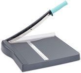 Paper Cutter, Paper Slicer with Safety Guard and Blade Lock, 12" Cut Length Guillotine Paper Cutter with 16 Sheet Capacity, Paper Cutters and Trimmers for Cardstock Cardboard Vinyl Crafts & Photo