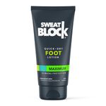 SweatBlock Antiperspirant Foot Lotion for Men & Women - Quick-Dry Lotion - Reduce Foot Sweat & Odor - Non-Irritating - Dermatologist Tested - Travel Size 1.69 fl oz