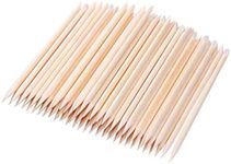 100 PCS Orange Wooden Sticks, TEOYA