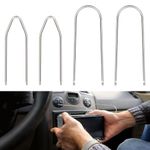 Car Stereo Removal Tools 4Pcs Car Radio Removal Tool Radio Removal Tool U & V Shape Keys Professional Auto Radio Removal Set for Radio Removal Audio Release