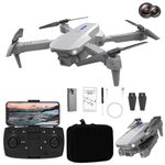 Drone with Camera for Adults & Kids, 1080P HD FPV Drone for Kids, Foldable RC Drone with 3D Flips/Altitude Hold/Gesture Selfie/Speed Adjustment/Gesture Control, Gifts for Boys/Girls Beginners