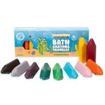 Honeysticks Bath Crayons for Toddlers 1-3 and Kids (10 Pk) - Natural Beeswax Crayons for Non Toxic Bathtub Fun - Fragrance-Free, Great Bath Toys