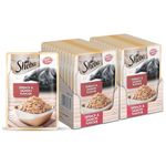 Sheba Rich Premium Adult (1+ Years) Wet Cat Food, Skipjack & Salmon Flavour, 35 g Pouch (Pack of 24), High-Moisture Wet Food for Healthy Hydration