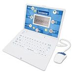 LEXIBOOK JC598i3 - Bilingual educational laptop with 124 activities for learning, playing and music-blue/white (Bilingual German and English)