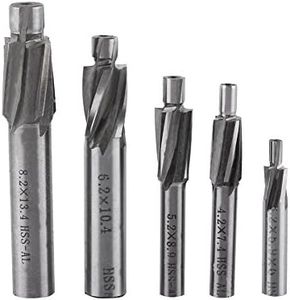 Counterbore Bit, Flat Bottom Counterbore Drill Bits, 5pcs Counterbore Set, End Mill Cutter Set, Er11 Collet Chuck Cnc Spindle, Er-11 Collet Lathe Tool Holder for CNC Milling Lather