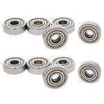 Othmro 10pcs 625ZZ Bearings, Deep Groove Ball Bearing Double Shield 5mm x 16mm x 5mm, High Carbon Steel GCr15 625 Bearing