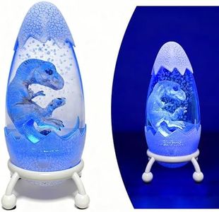Lily's Home Dinosaur Night Light Lamp for Kids Room 1PC - 12-Color Remote Control, Bubble Design, Adjustable brightness - 9.8'' H - USB Powered - Ideal for Children's Decor & Gifts, Birthday & Holiday