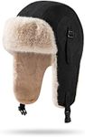 CLAPE Men Winter Trapper Hat Warm T