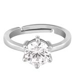 GIVA 925 Silver Zircon Vintage Ring,Adjustable|Gifts For Girlfriend,Rakhi Rakshabandhan Gift For Sister Bhabhi,Gifts For Women&Girls|With Certificate Of Authenticity&925 Stamp|6 Month Warranty