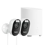 Reolink Home Hub Mini with 2x Lumus, 4MP Wireless Security Camera System with Local Storage & Control, Person/Vehicle/Animal AI detection, Smart Summary, 2.4/5GHz Dual-Band Wi-Fi