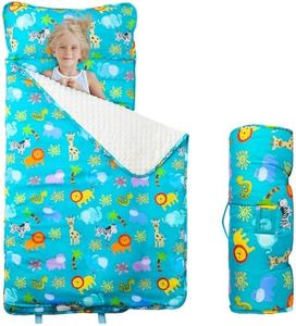 Toddler Nap Mat with Removable Pillow and Blanket, Sleeping Bag for Kids, Lightweight and Soft Slumber Bags for Preschool, Sleeping Mats for Daycare Sweat Absorbing and Breathable