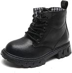 Boys Girls Combat Boots Ankle Boot 