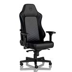 noblechairs HERO Gaming Chair - PU Faux Leather - Black/Blue - Up to 150kg Users - Lumbar Support - Ergonomic - Pillows included - Home Office Chair - Computer Desk Chair