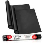 Heavy Duty Premium Oven Liner - Extra Thick Non-Stick Oven Liners for Bottom of Oven - Reusable Protector Sheet Mat for Bottom of Oven, BBQ Mats Easy-Clean, BPA-Free by Lxrious (2 Pack (Large))