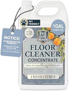 ProCare Citrus Floor Cleaner Concentrate (Made in USA) | Streak-free Cleaner for Vinyl, Wood, Tile, Stone & Laminate Floor Cleaner For Mopping, Household Supplies, Cleaning Solution for Home -1 Gallon