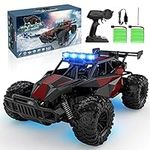 BLUEJAY Remote Control Car - 2.4GHz High Speed 33KM/H RC Cars Toys, 1:12 Monster RC Truck Off Road Hobby Toys with LED Headlight and Rechargeable Battery Gift for Adults Boys 8-12 Kids